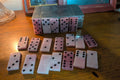 Handcrafted pink swirl resin domino set- 28 pieces elevate game night with this one of a kind domino set, handmade and poured by me in soft pink resin with dreamy swirl details. Each of the 28 full size dominoes features deep black pips for easy play and a smooth, glossy finish that feels great in your hands. The marbled pink pattern means no two sets are ever exactly alike. Perfect for gifting or for adding a pop of color to your game shelf. Comes complete with all standard domino values from blank to doub