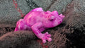 Pink Frog Figurine | Handmade Resin Home Decor